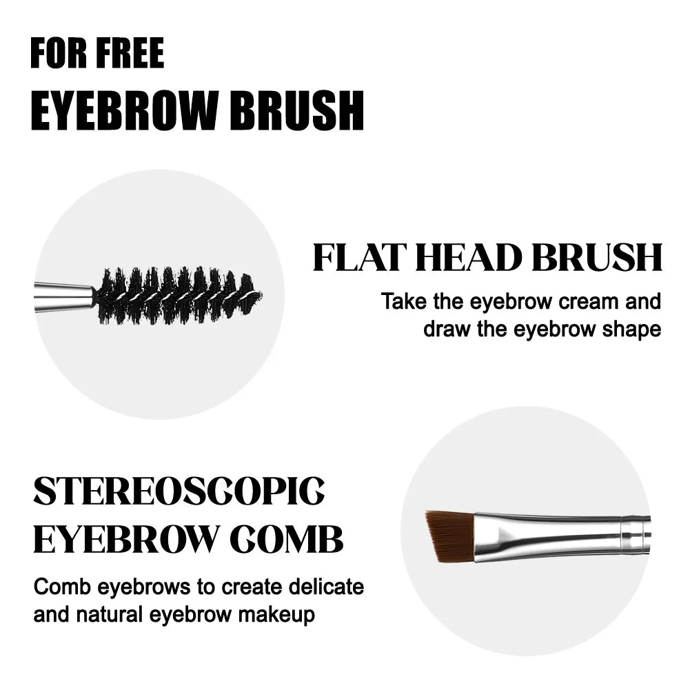 YTRUNS 6-Color Eyebrow Gel Set with Brush – Waterproof Tinted