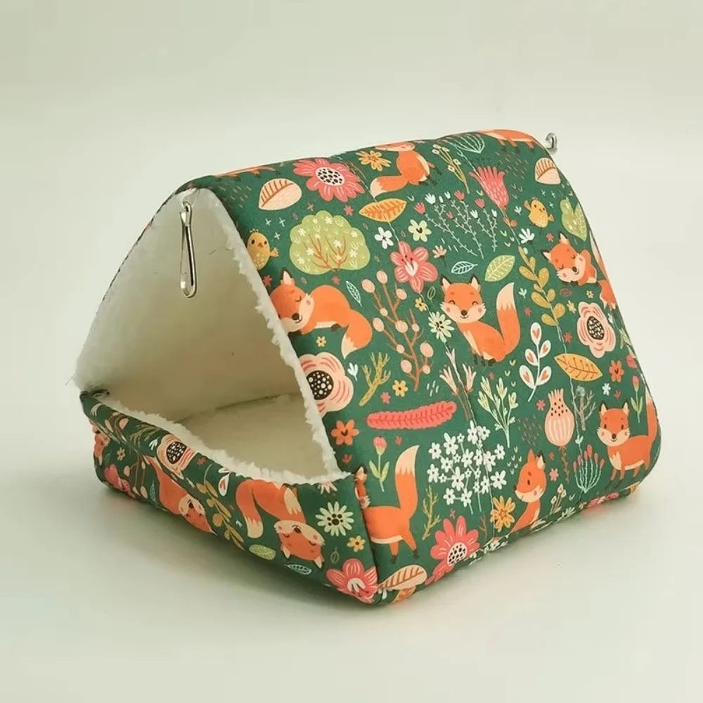 Warm Fleece Hanging Bird & Small Pet Sleeping Nest Hammock