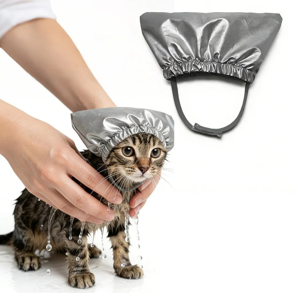 Waterproof Pet Shower Cap – Ear Protection for Dogs & Cats