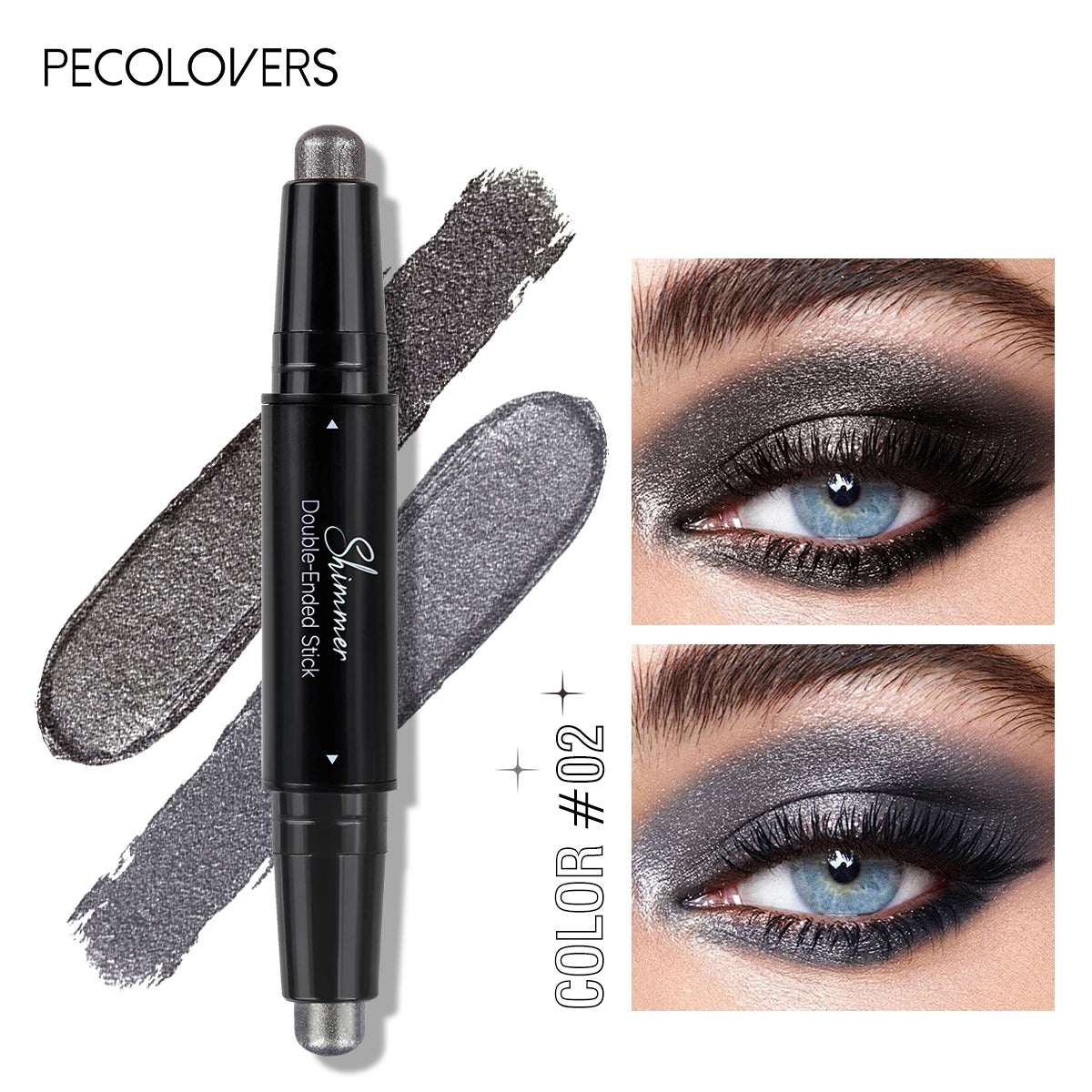 Shimmer Eyeshadow Stick – Waterproof Nude & Bronze Shadow Pen