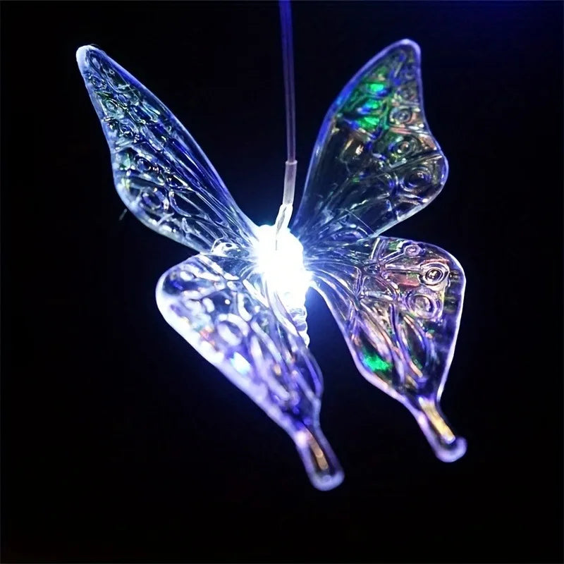 Solar Color Changing Wind Chime Light – Butterfly & Hummingbird