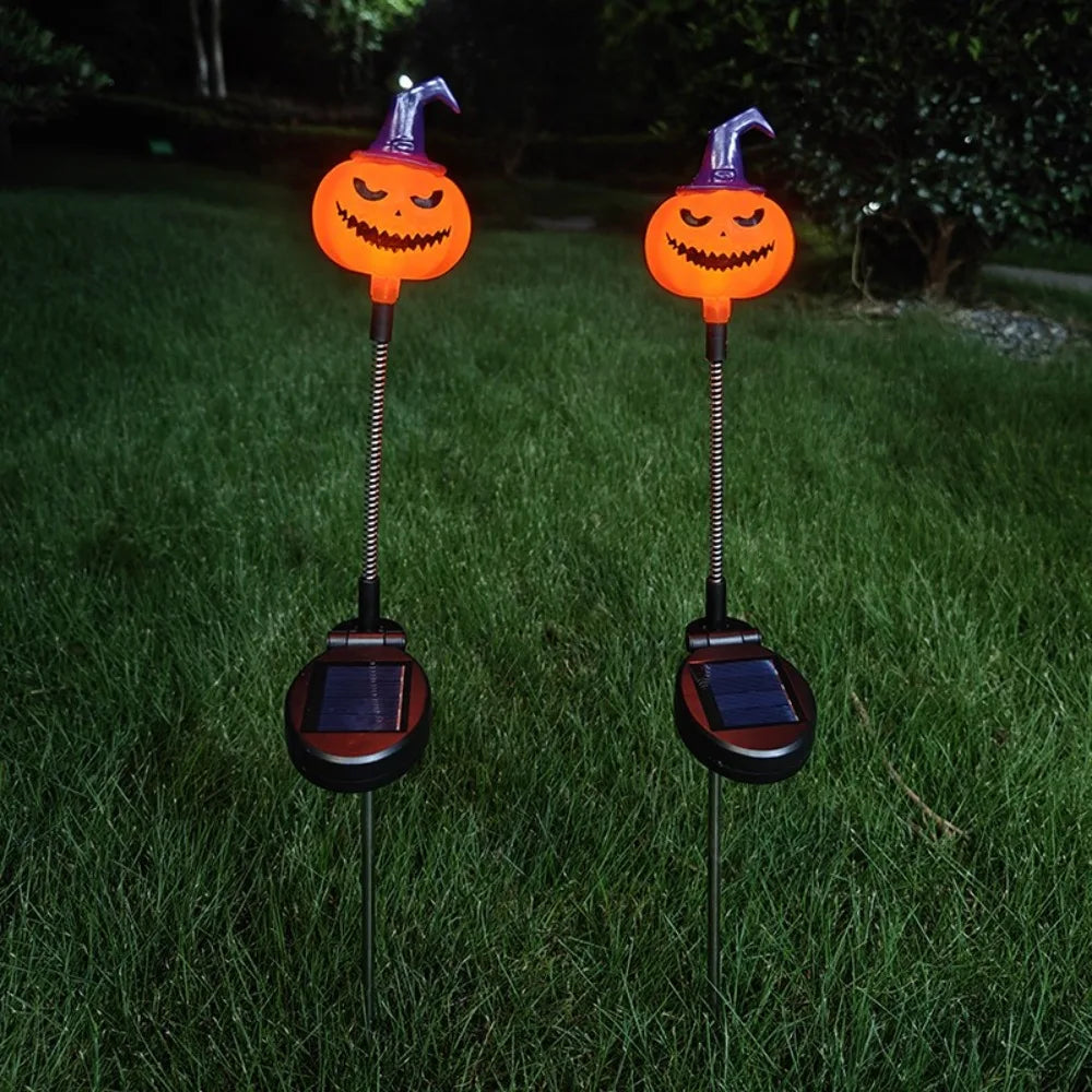 Solar Halloween Ghost Skull Pumpkin Light – Outdoor Garden Décor