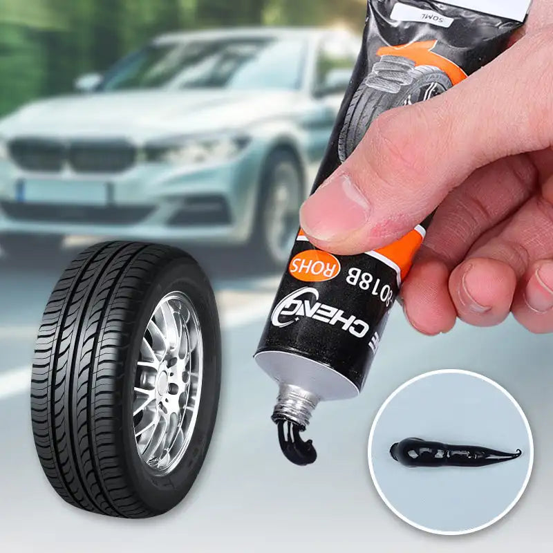 Waterproof Tire Repair Adhesive Kit – 50ml Strong Rubber Glue