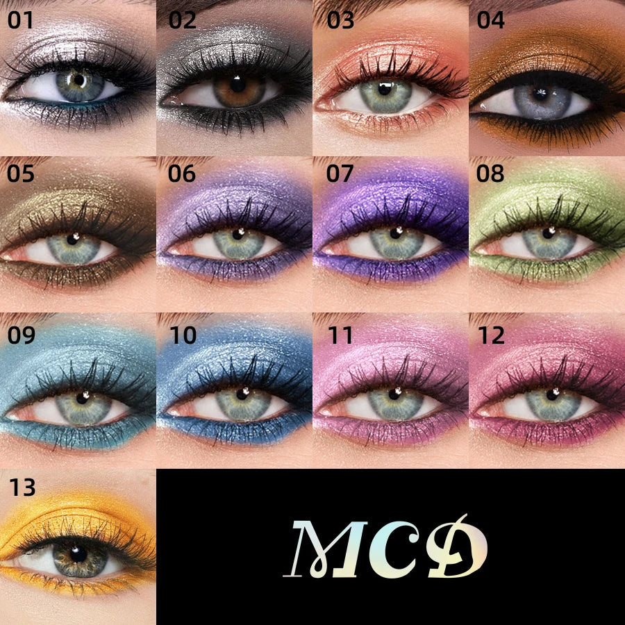 MCD Waterproof Liquid Eyeshadow Pen – 13 Glitter Shimmer Colors
