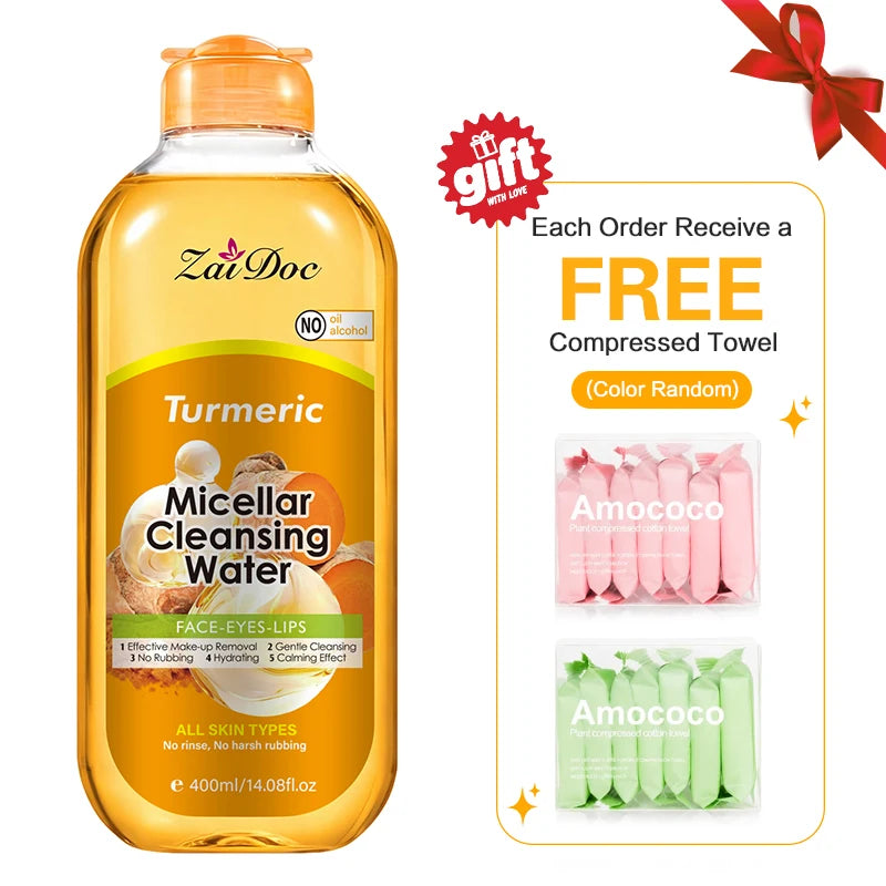 ZaiDoc Micellar Cleansing Water Turmeric & Cherry Blossom 400ml