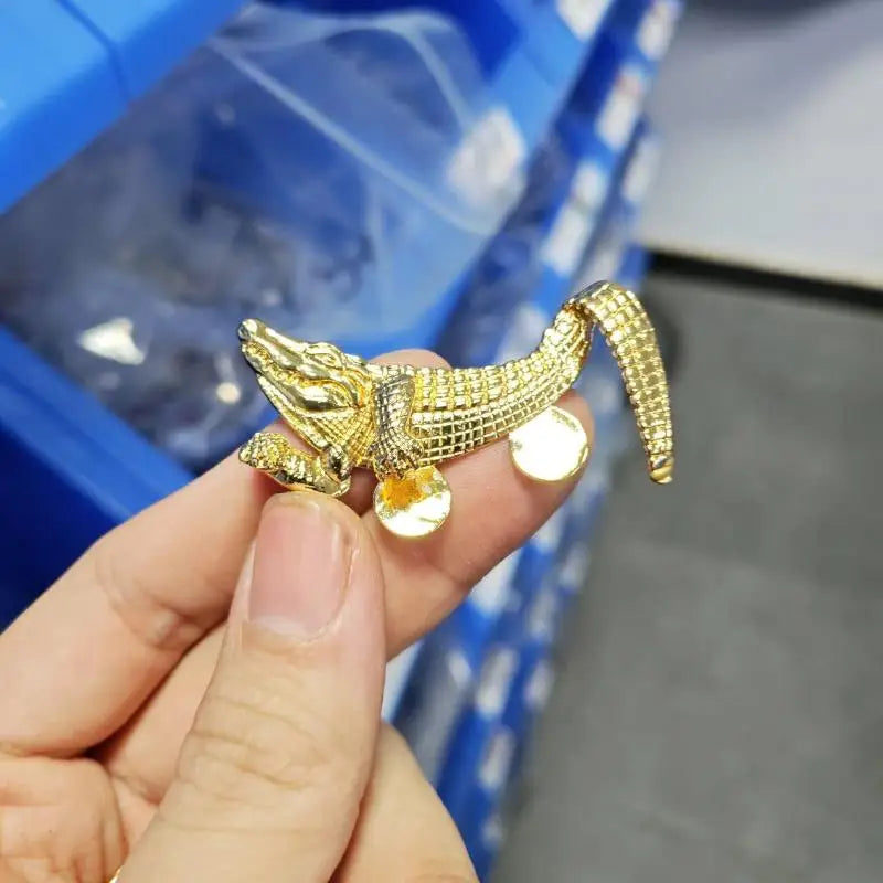 Vintage Crocodile & Octopus Men's Suit Lapel Brooch Pin