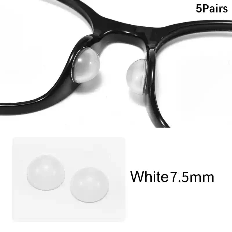 Silicone Air Cushion Eyeglass Nose Pads – 5 Pairs Anti-Slip