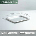 Stainless Steel GN Food Pan with Lid – 32.5×26.5 cm Tray