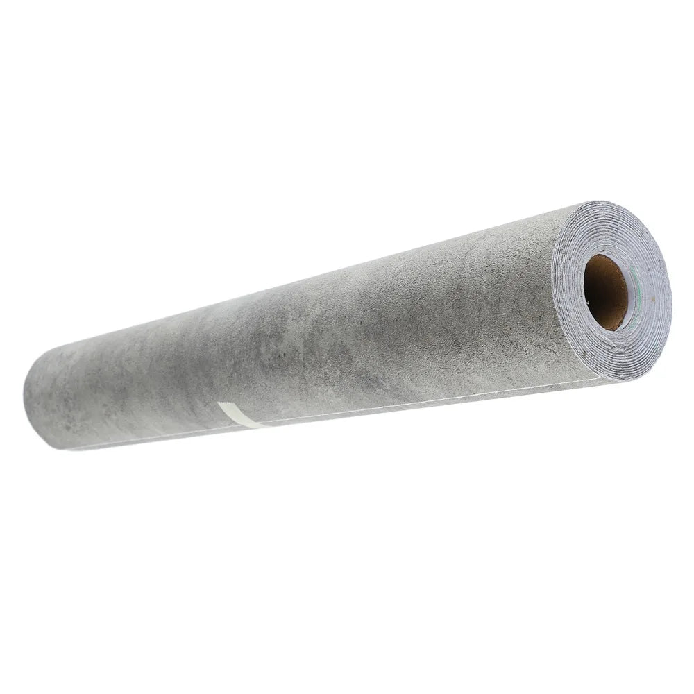 PVC Concrete Contact Paper 40x900cm | Grey 3D Textured Wallpaper