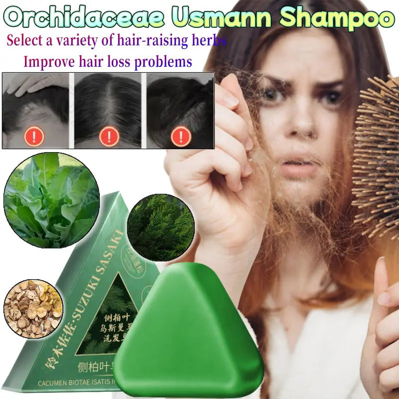 LUXURYTO Usman Grass Herbal Shampoo Soap Bar – All Hair Types