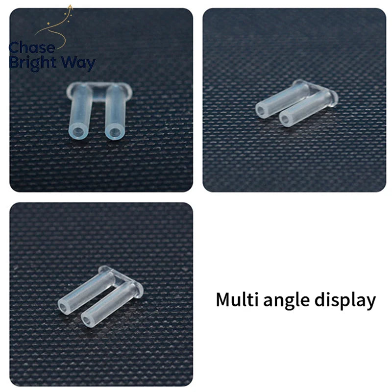 100-Pack Rubber Plugs for Rimless Frameless Glasses Spare Buckles