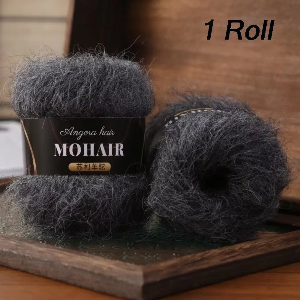 Alpaca Mohair Knitting Yarn – Fluffy Soft Yarn for Sweaters & Shawls