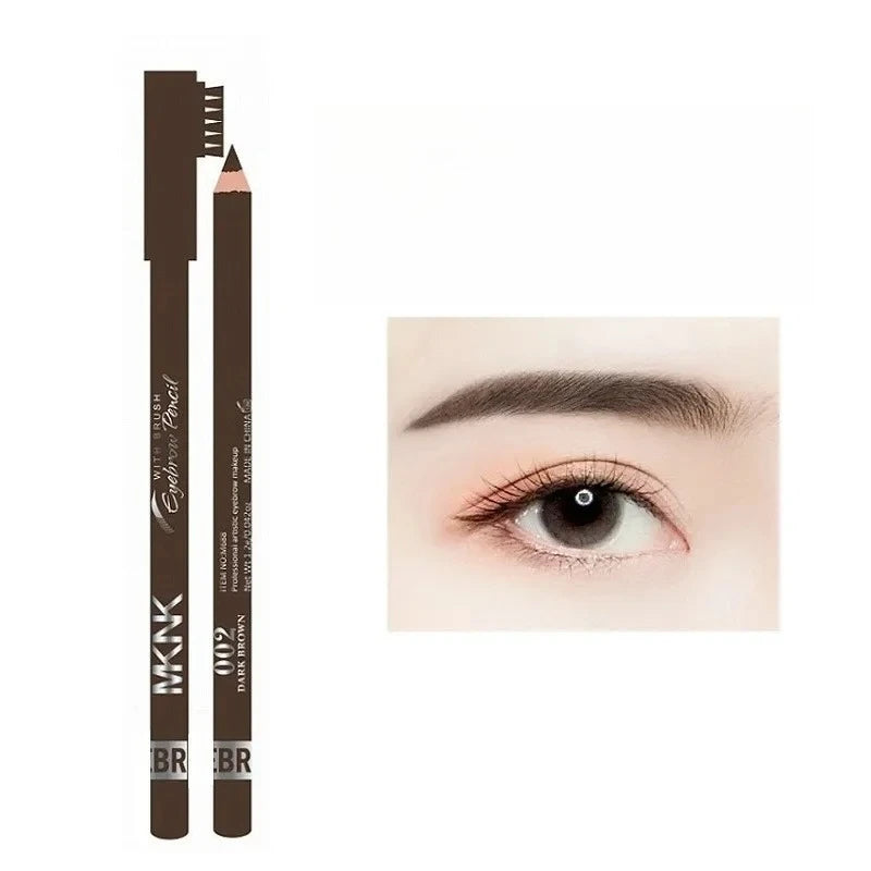 Wooden Double-Ended Eyebrow Pencil – 4 Shades, Waterproof