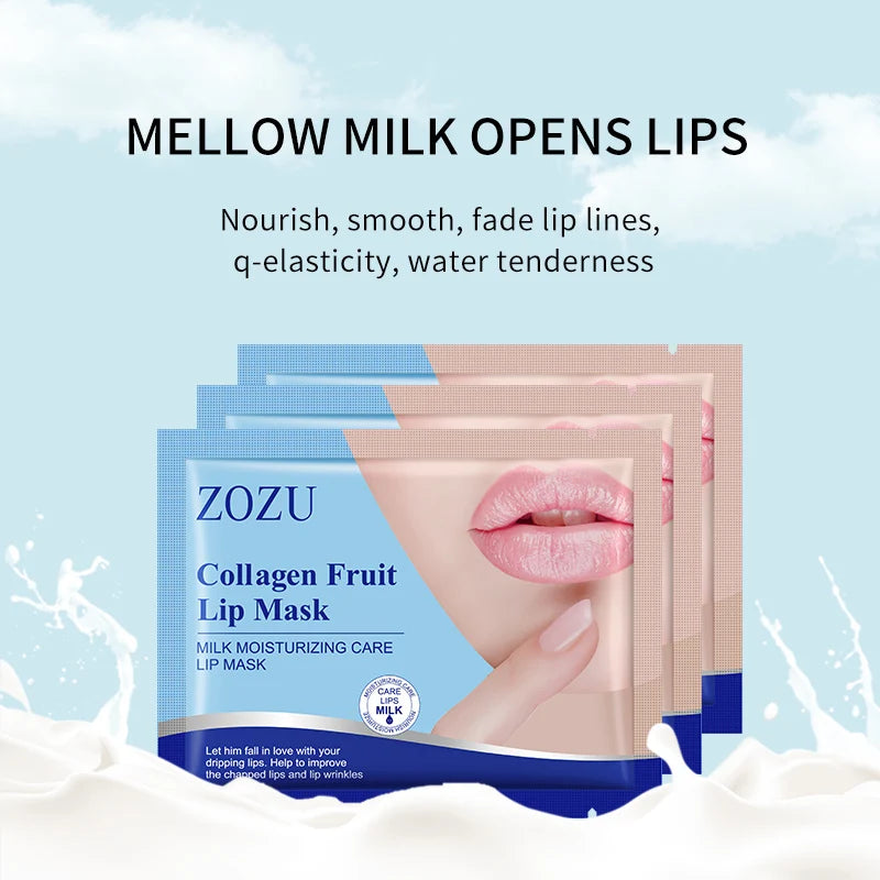 ZOZU Crystal Collagen Lip Mask – 10pc Moisturizing Patches