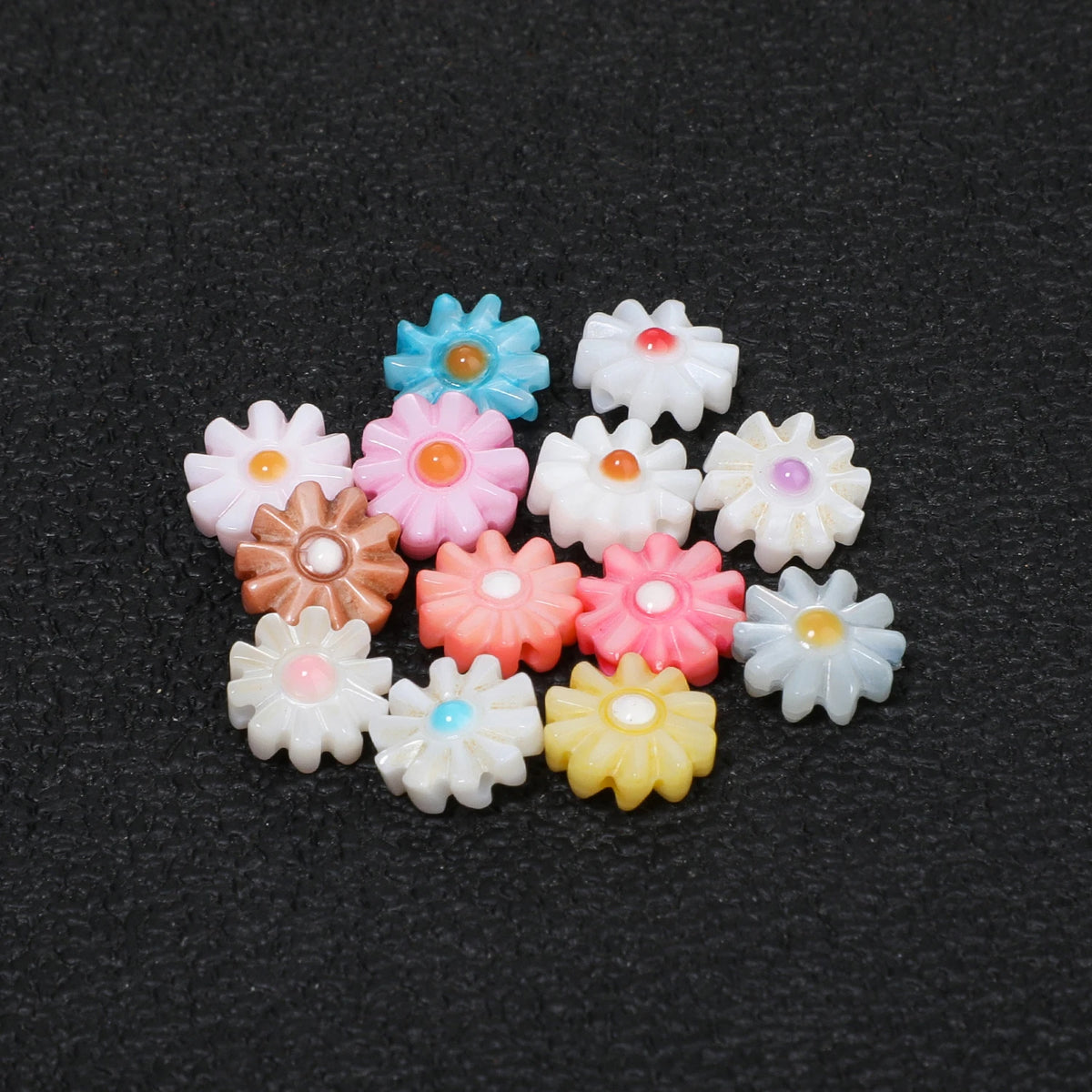 Natural Shell Beads – Fish Daisy Bird Loose Spacer Beads for DIY