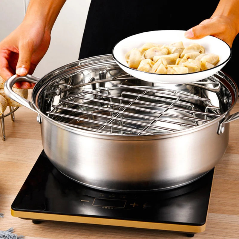Stainless Steel Steamer Rack for Air Fryer, Pot & Wok