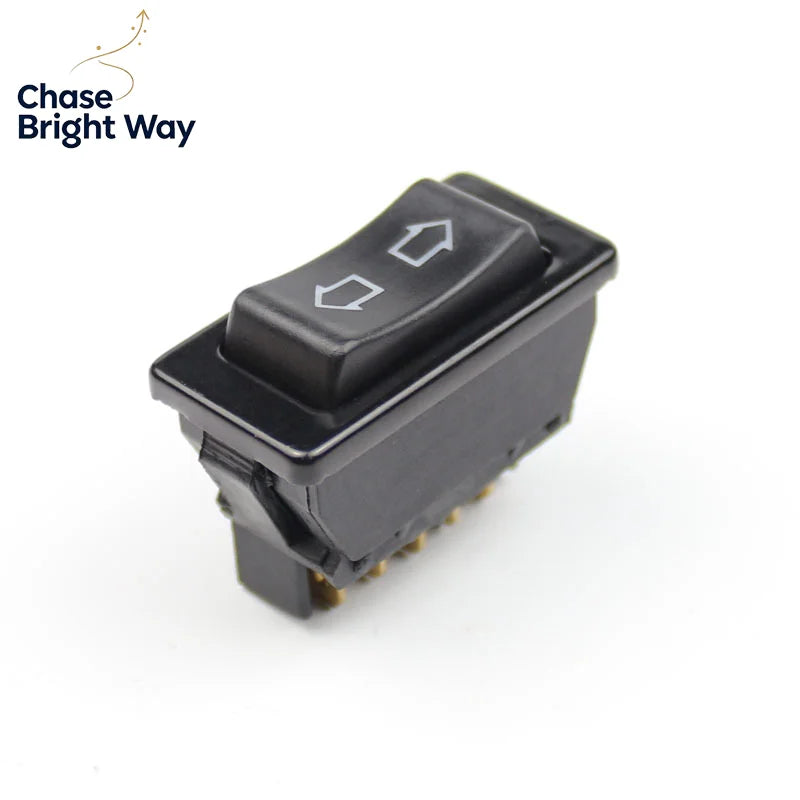 Universal 12V 20A Car Power Window Switch – 5-Pin Blue