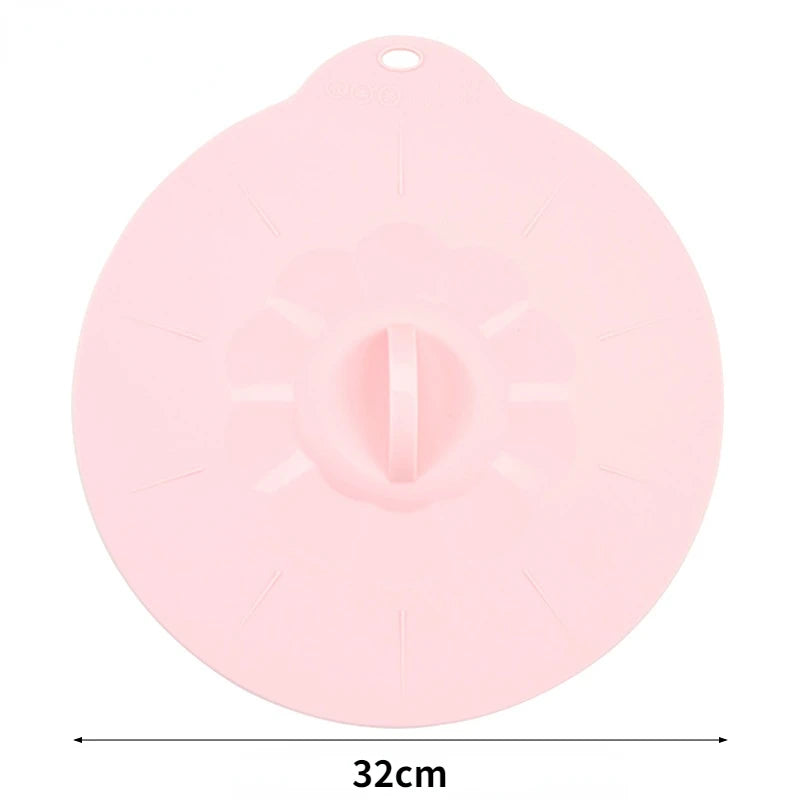 Universal Silicone Spill Stopper Lid – Reusable Pot & Bowl Cover