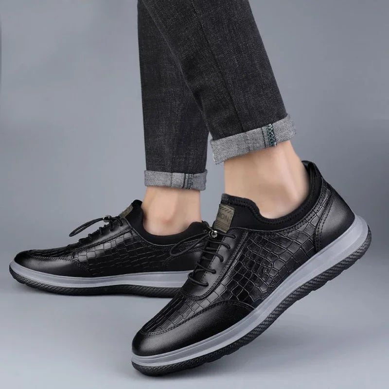 Men's Leather Moccasin Loafers | Soft Sole Non-Slip Casual Shoes
