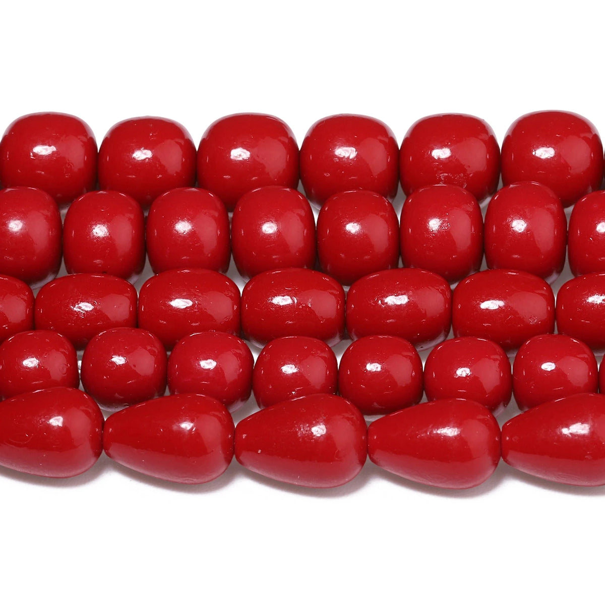 Natural Red Shell Powder Loose Beads – DIY Jewelry Making