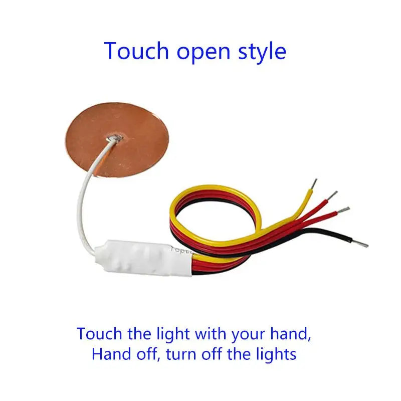 Mini Touch Sensor Switch 12V 24V – No-Drill Copper Foil
