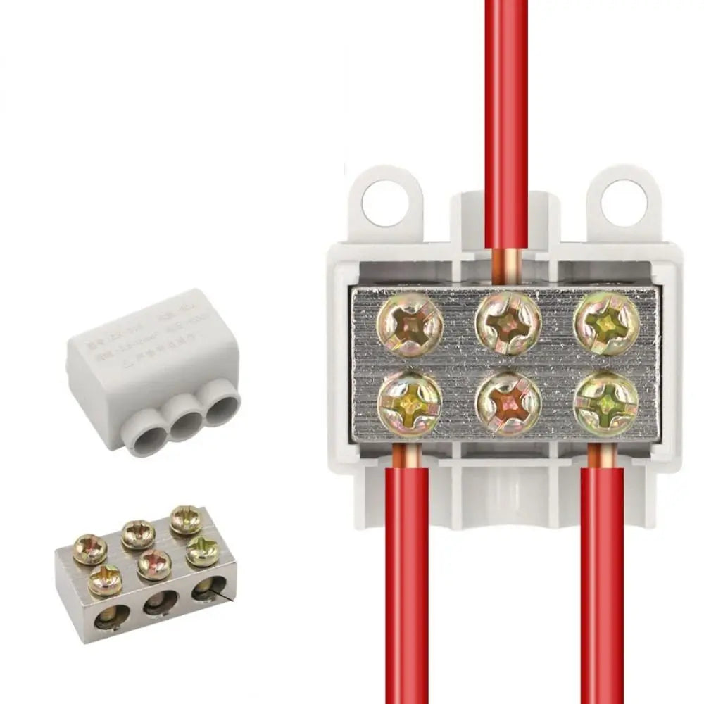 T-Type Branch Terminal Block 40A 400V Brass Wire Connector