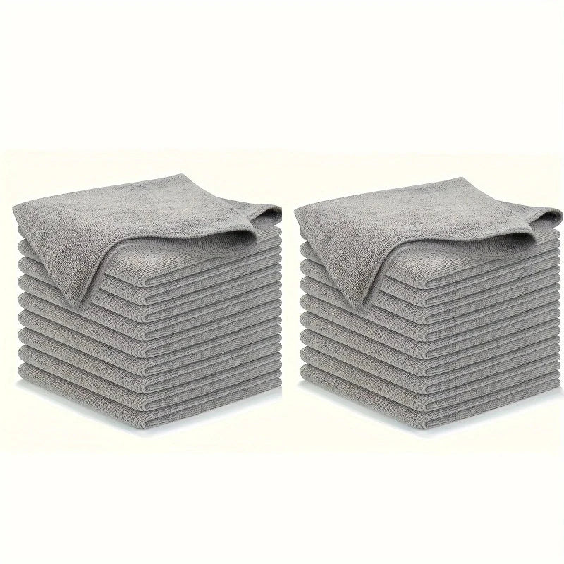Thicken Microfiber Cleaning Cloths – Lint-Free Reusable Towels
