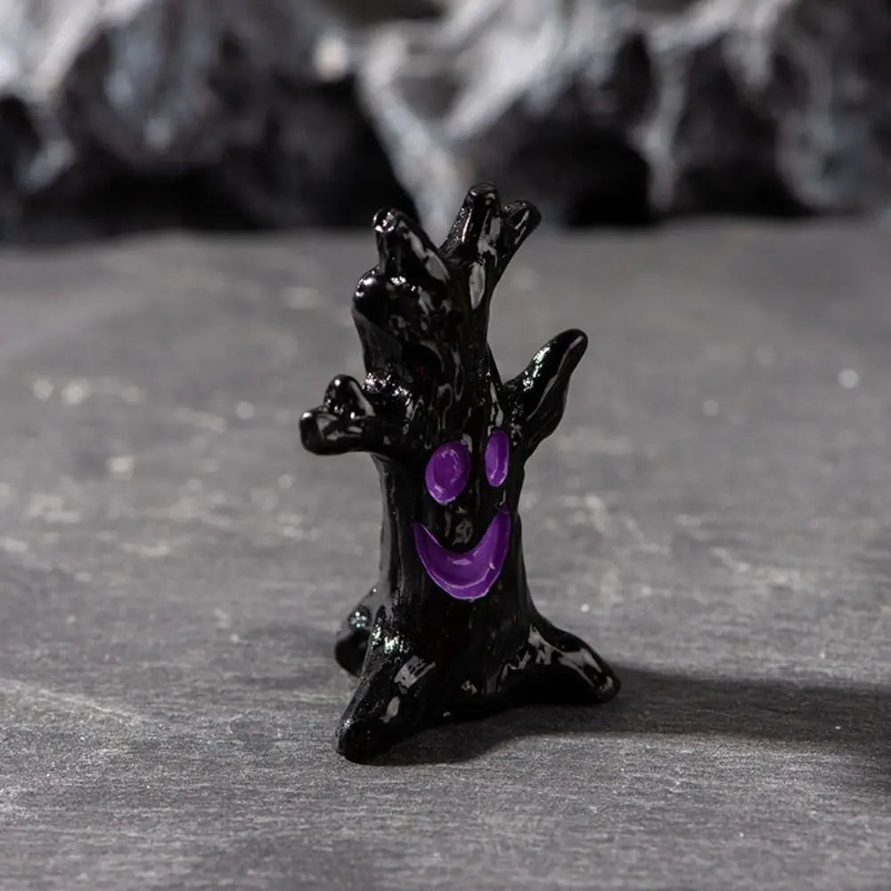 Mini Halloween Resin Figurines – Skull Pumpkin Castle Ornaments