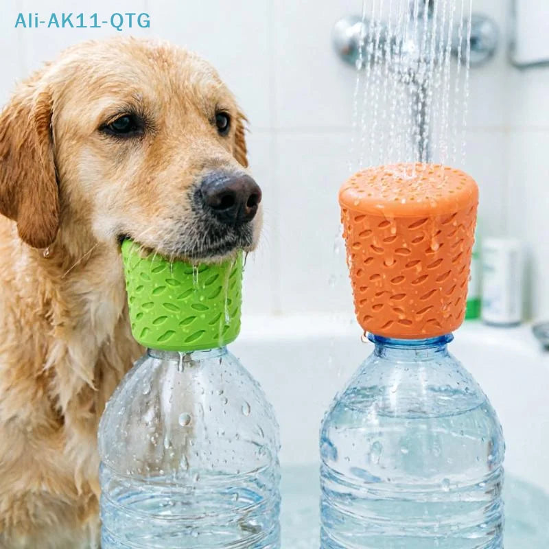 Silicone Pet Bathing Sprinkler Bottle Cap Shower Head