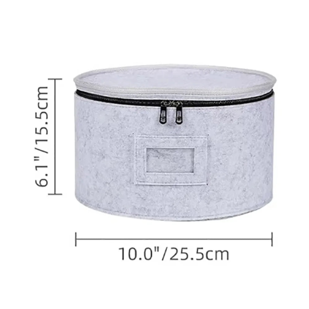 Zippered Felt Storage Bag – Multi-Use Large Organizer Bucket