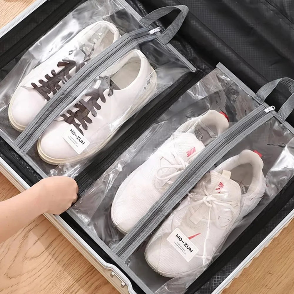 Transparent Waterproof Shoe Storage Bag – Travel & Wardrobe