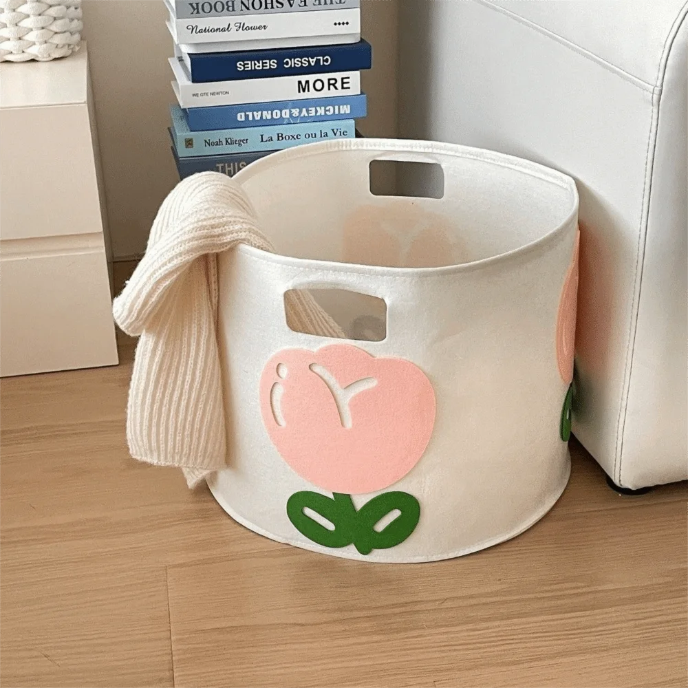 Tulip Laundry Hamper – Large Non-Woven Fabric Storage Basket