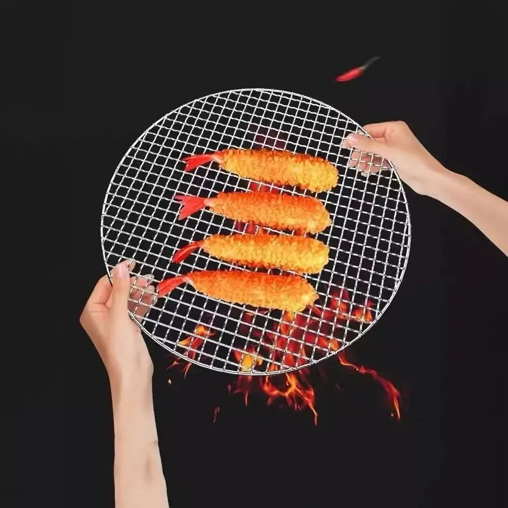 Stainless Steel Tempura Frying Net | Japanese BBQ Draining Rack