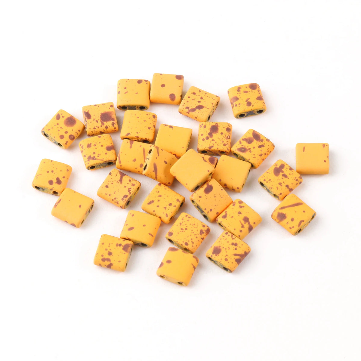 Rectangle Two-Hole Hematite Beads 5x5x2mm – DIY Jewelry Making