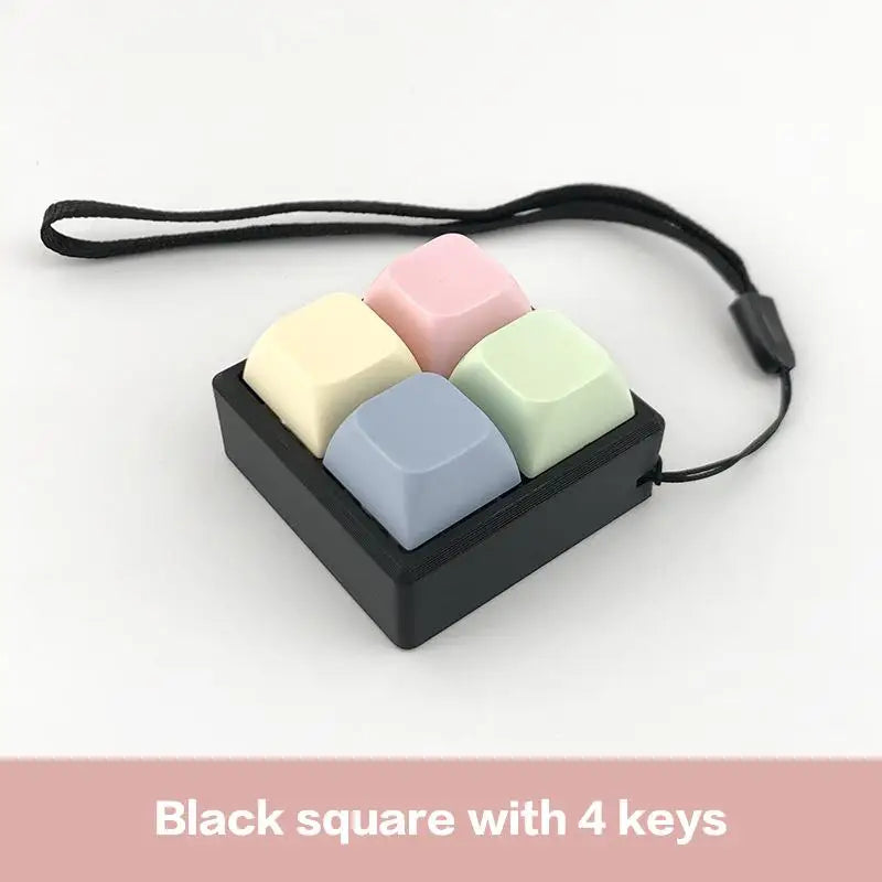 Keyboard Key Fidget Toy – 2/3/4 Button Finger Clicker Desk