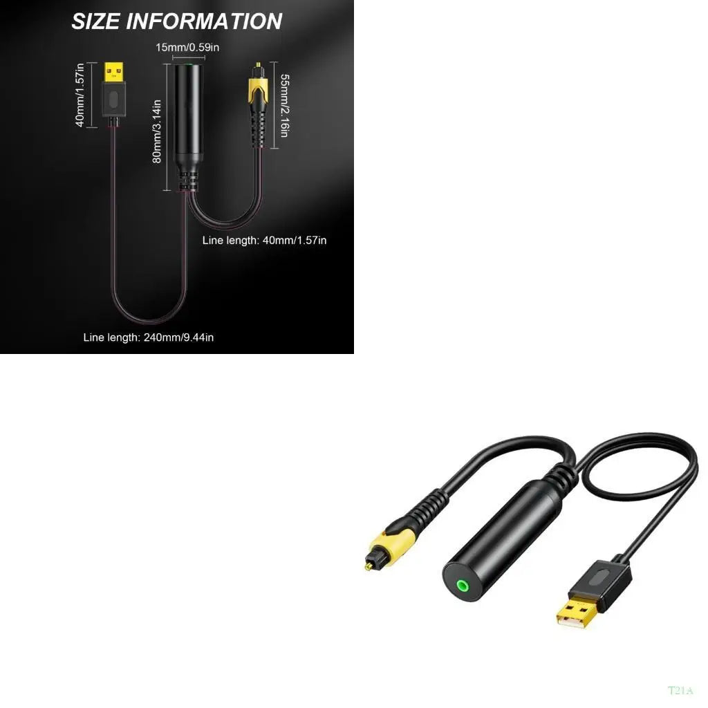 SPDIF to 3.5mm Audio Converter – Digital Optical Sound Adapter