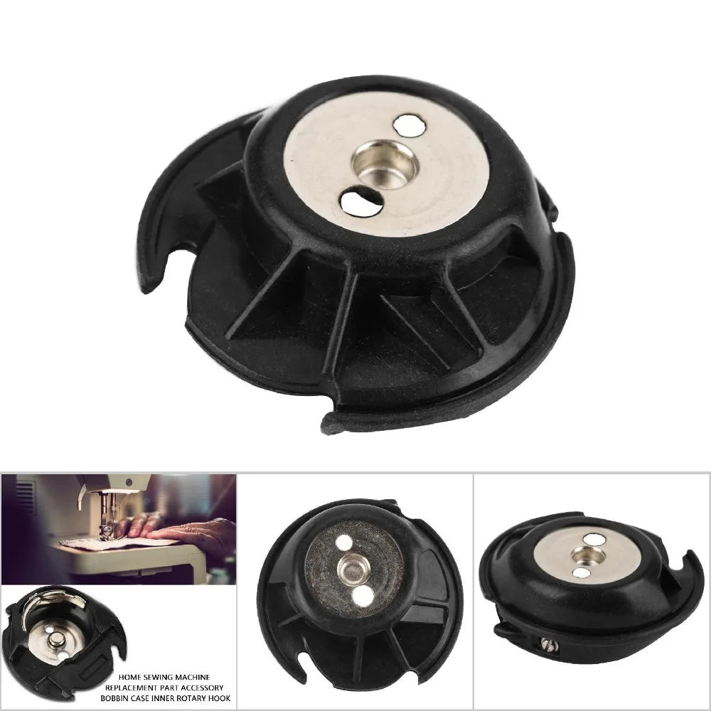 Plastic & Steel Bobbin Case – Rotary Hook for Home Sewing