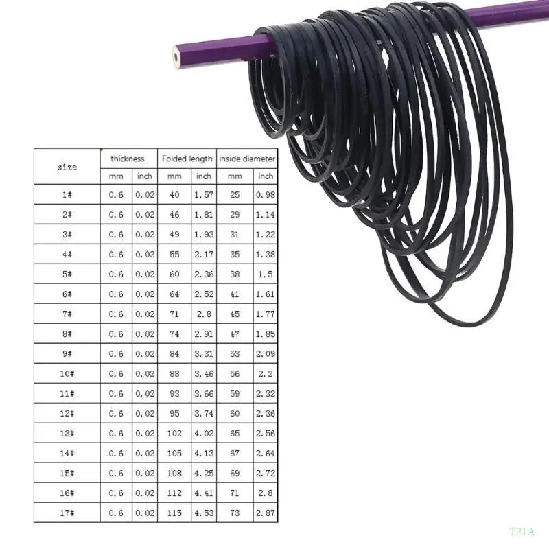 5-Pack 0.6mm Square Rubber Drive Belts – Cassette CD VCR