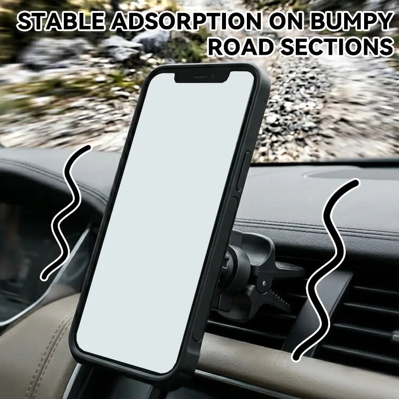 Magnetic Car Phone Holder – 360° Air Vent Mount for All Phones