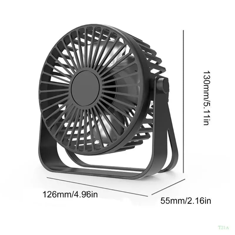 T21A USB Desk & Hanging Ceiling Fan – 3-Speed, 5V Portable
