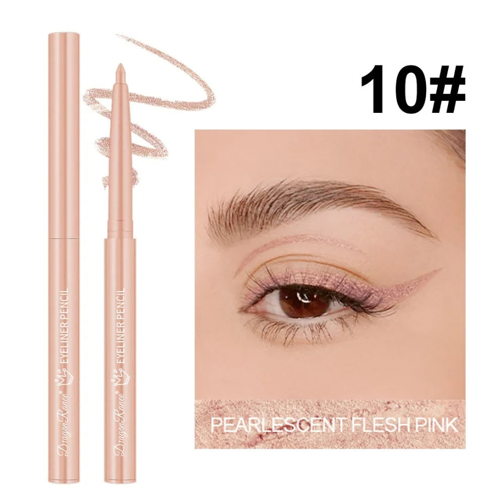 Waterproof Gel Eyeliner Pencil – Matte & Shimmer, 10 Colors