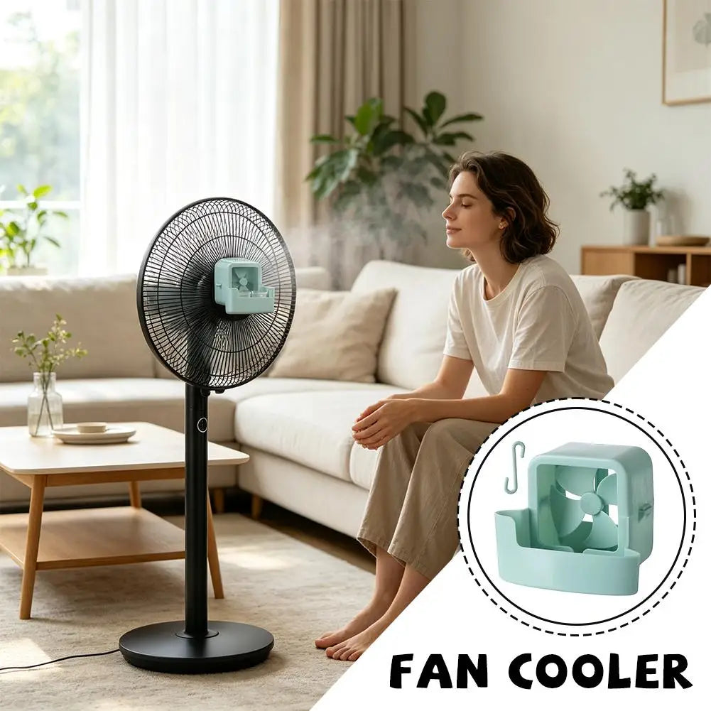 Ice Mist Fan Cooler – Hanging Grille Cooling Device | Home Office