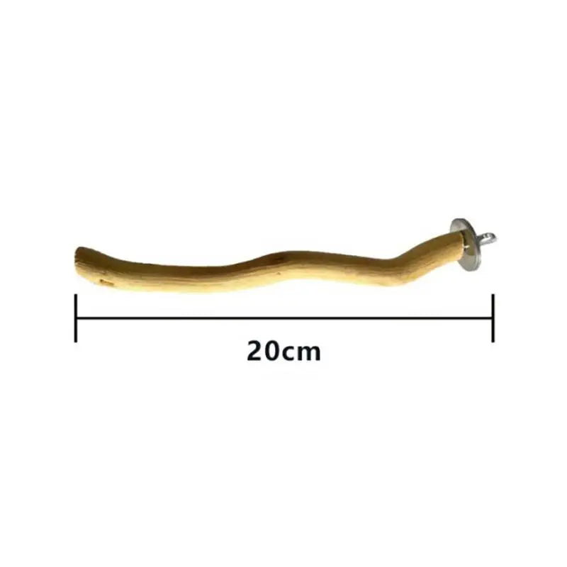 Natural Wood Parrot Perch Branch Stick – Bird Cage Stand & Paw File