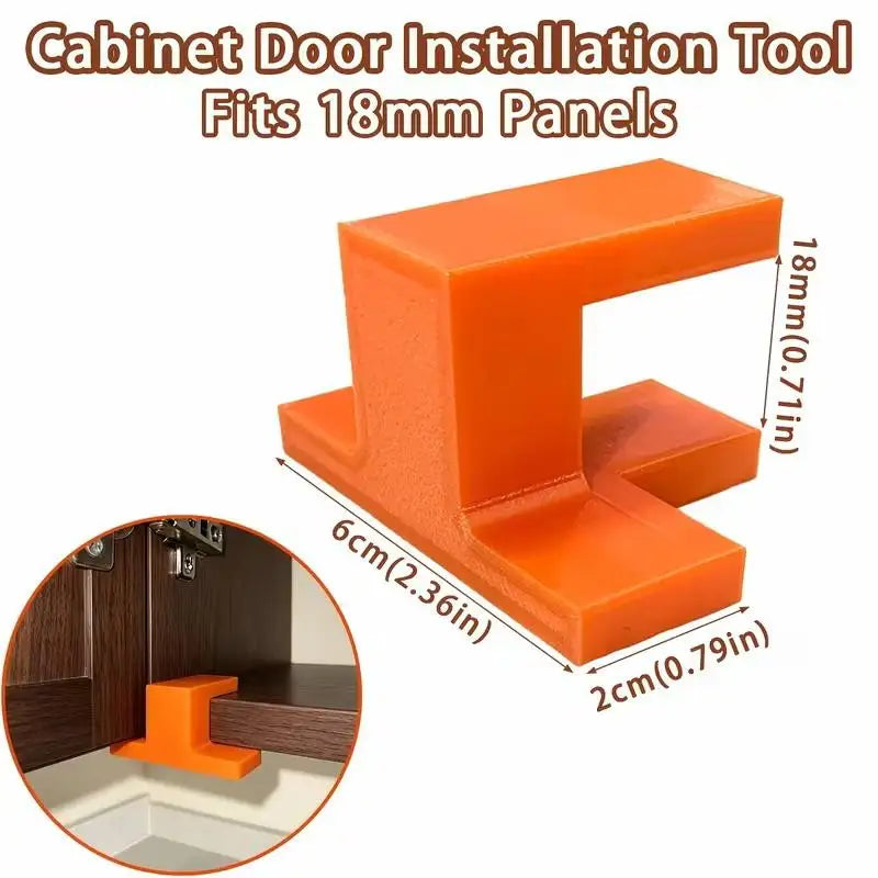 Cabinet Door Fitting Jig – T-Type Corner Bracket Woodworking Locator