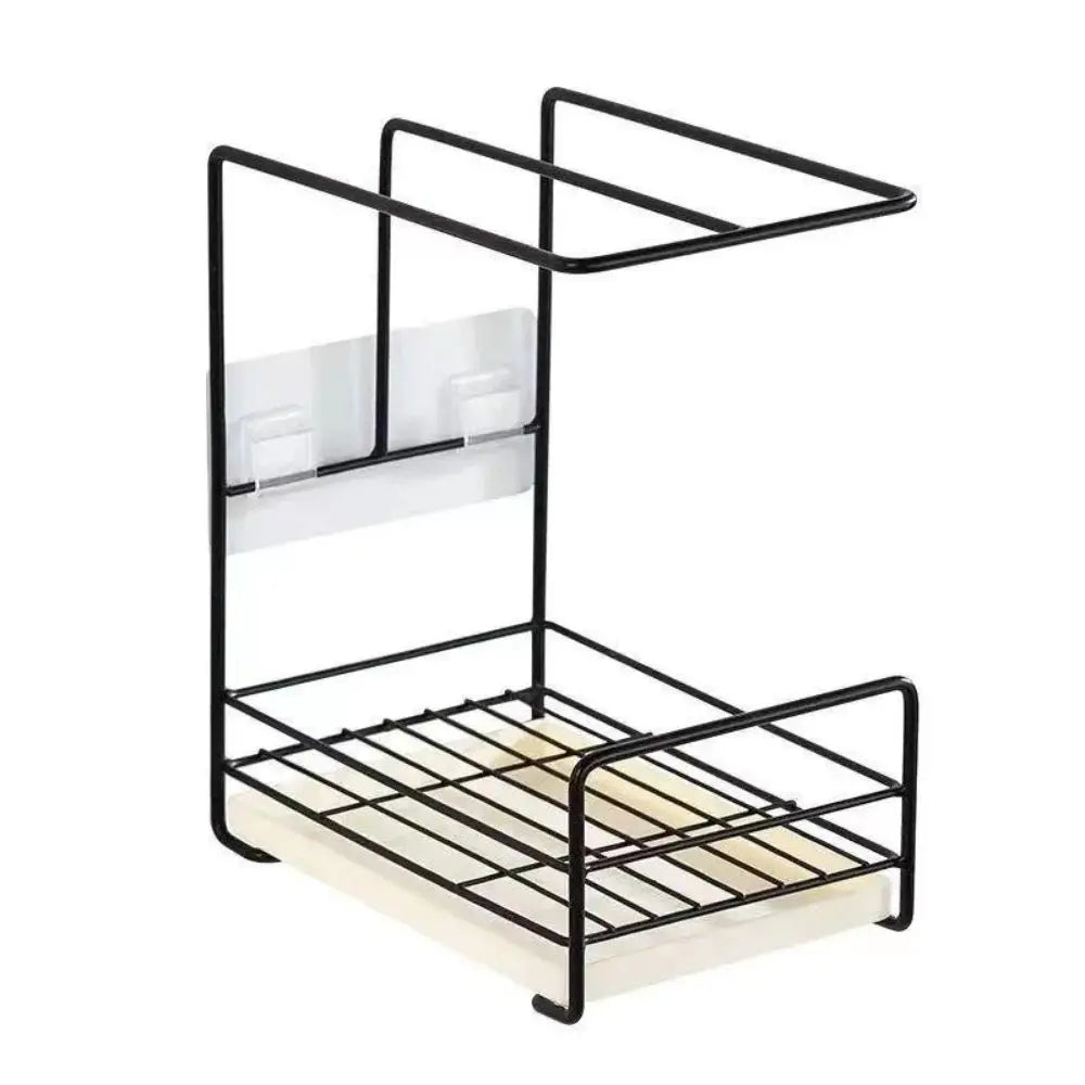 Wall-Mounted Cloth & Sponge Rack – Punch-Free Kitchen Shelf