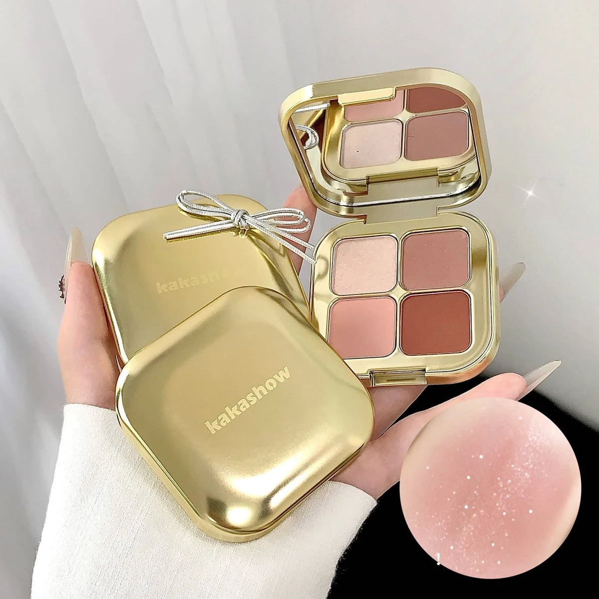Sunset Magic Eyeshadow Quad – Pearl & Matte 4-Color Palette