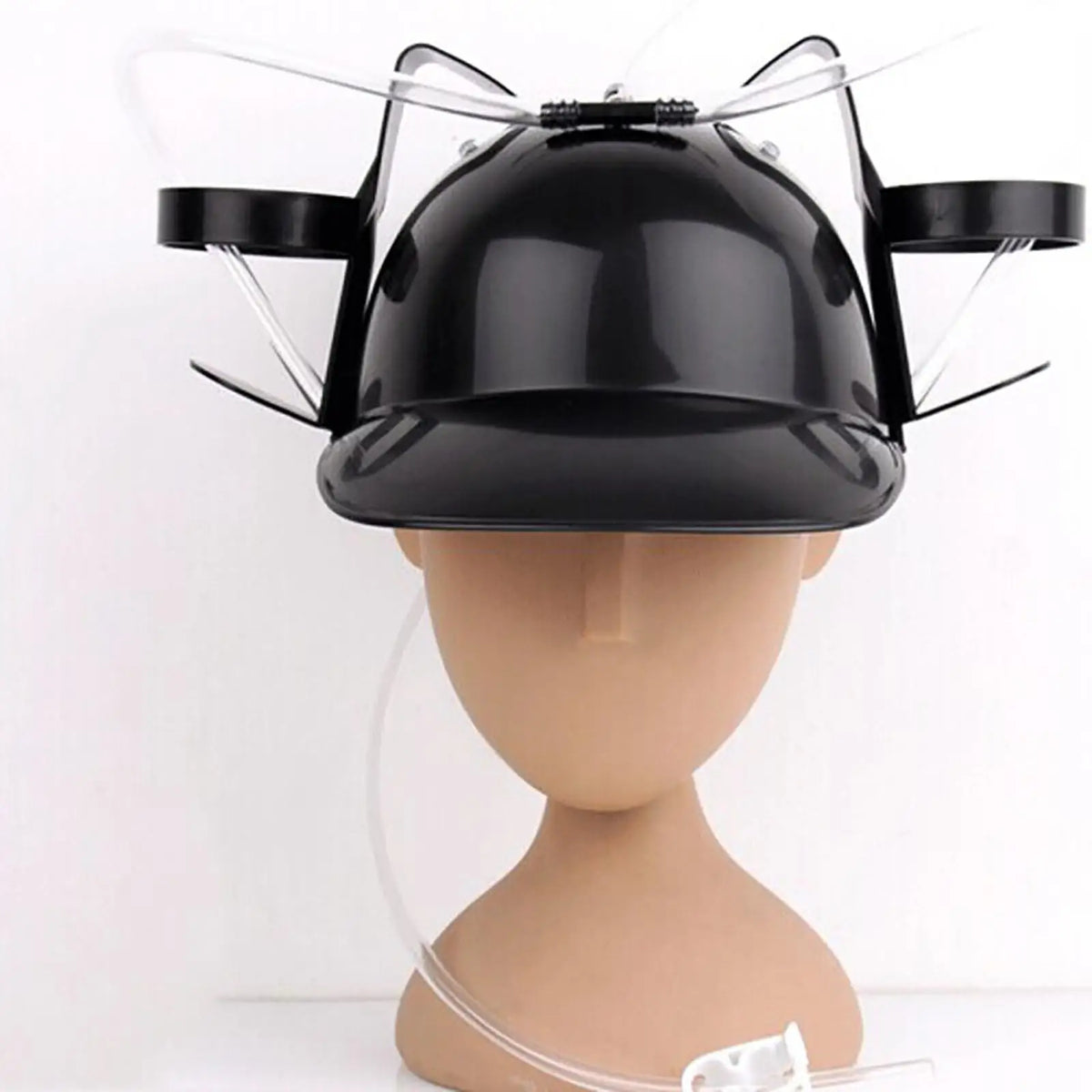 Novelty Beer Drinking Helmet Hat with Straw – Hands-Free Party