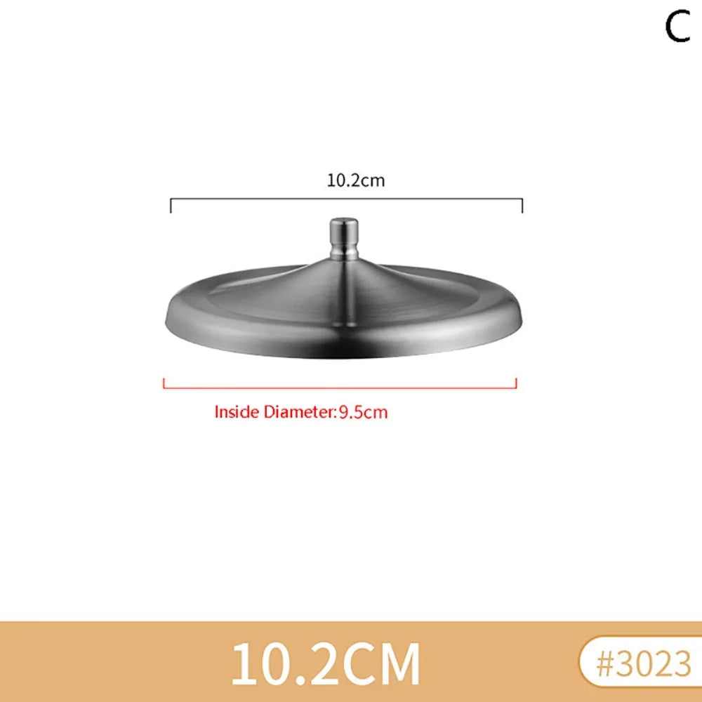 Stainless Steel Mug Cover with Handle | 5 Sizes, Dust-Free