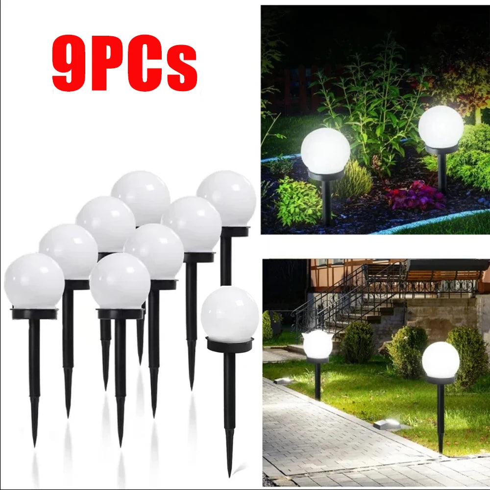 Solar LED Ball Garden Light – Waterproof Outdoor Lawn Lantern