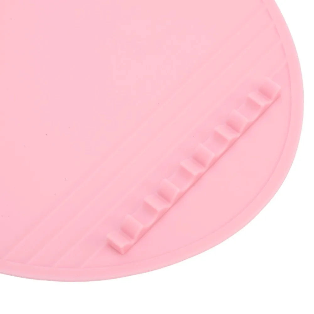 Large Silicone Makeup Brush Cleaning Mat | Multi-Texture Scrubber